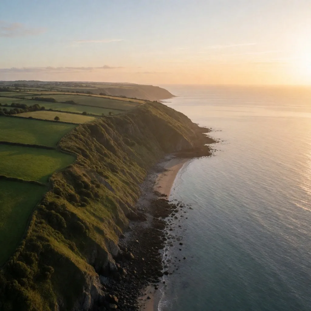 Cardiff coastline at sunrise